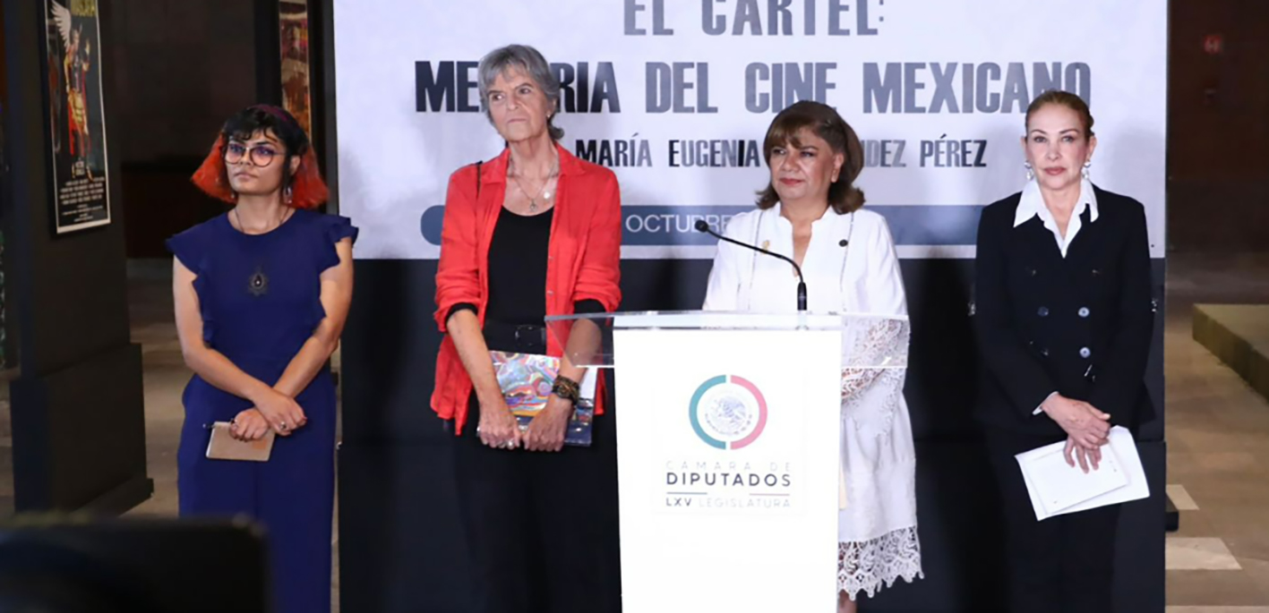 Exhiben en Cámara de Diputados carteles que promueven el patrimonio cultural del Cine Mexicano